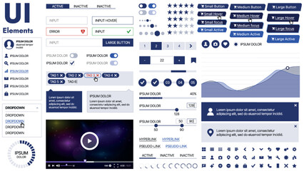 A UI prototype for mobile apps showcasing interactive buttons, sliders, and scrollable content; designed for modern smartphone screens
