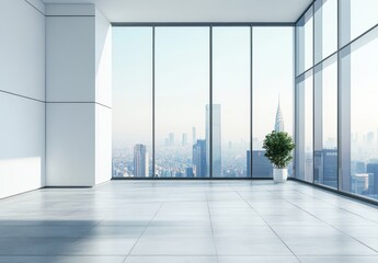 Fototapeta premium Modern Office View.