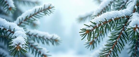 snow covered branches