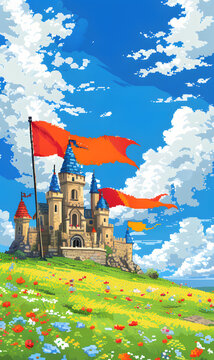Pixelated Castle 