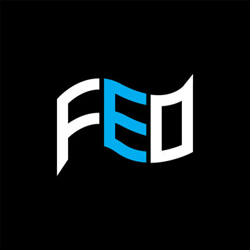 FEO logo design, FEO simple and modern logo. FEO luxurious alphabet design
