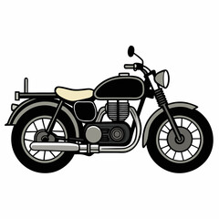 Fototapeta premium Royal Enfield motorcycle vector Illustration on a white background 