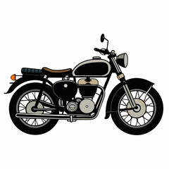 Fototapeta premium Royal Enfield motorcycle vector Illustration on a white background 