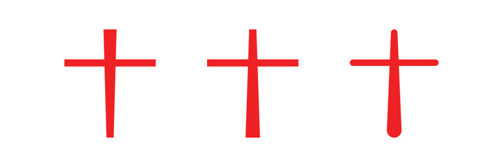 Obraz premium Christian cross vector