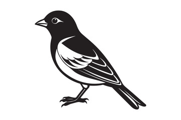 Scarlet Tanager silhouette bundle , Scarlet Tanager silhouette vector illustration