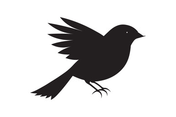 Scarlet Tanager silhouette bundle , Scarlet Tanager silhouette vector illustration