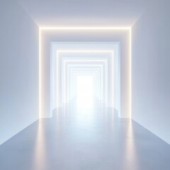 Fototapeta premium Minimalistic Abstract Hub with Lighted Pathways