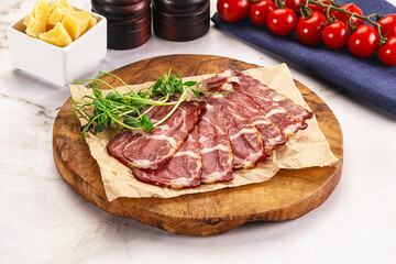 Italian pork sausage - prosciutto crudo
