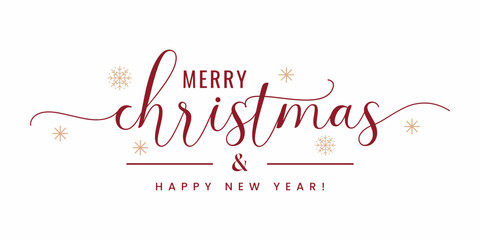 Christmas Card With Merry Christmas Happy New Year