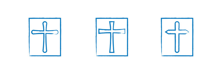 Christian vector with cross