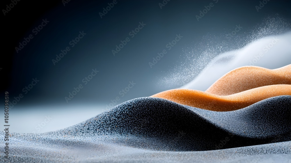 Poster gritty abstract wave with striking high contrast textures and accents for posters and backgrounds mo