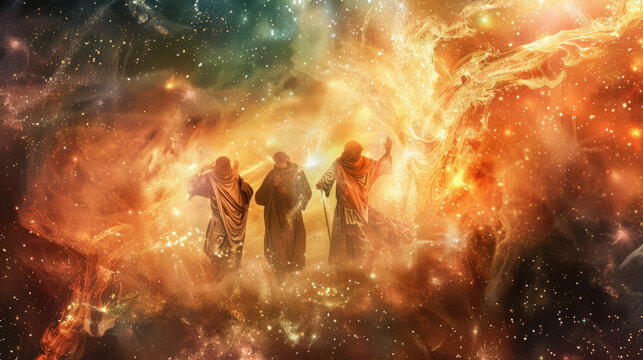 shadrach meshach and abednago in fiery furnace