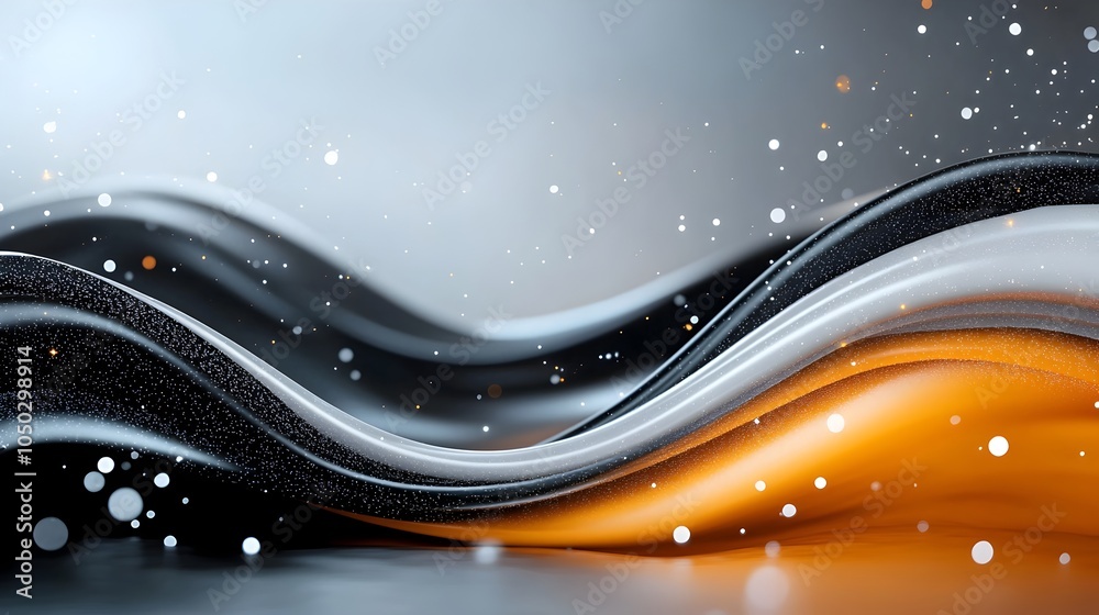 Aufkleber captivating textural abstract wave with grainy highlights for modern header or cover design