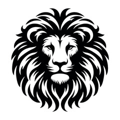 Fototapeta premium Black Lion Head