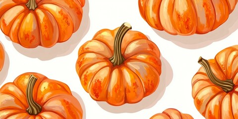 pattern with pumpkins