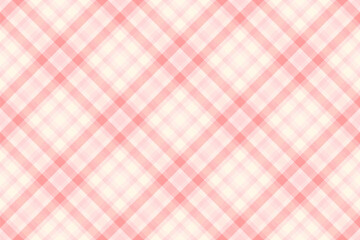 Garment background seamless fabric, periodic texture tartan vector. November check plaid pattern textile in light and red colors.