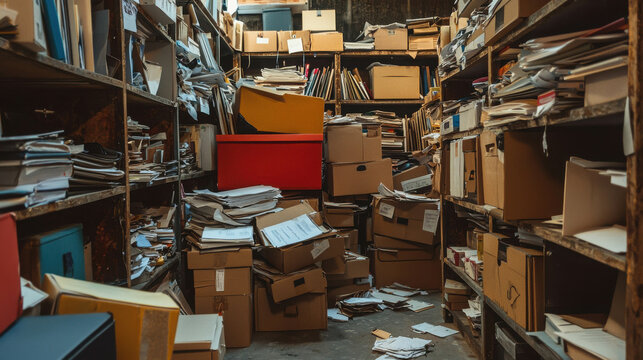 Overwhelmed: A Messy Archive Room