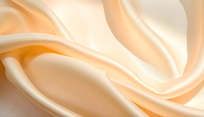 Obraz premium Smooth Satin Fabric Texture with Gentle Folds