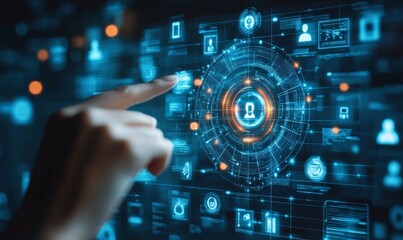 Fototapeta premium Know Your Customer (KYC) Concept, Target Audience Identification, Digital Marketing Strategy, Customer Service Focus, Social Media Engagement, Online Business, Generative AI