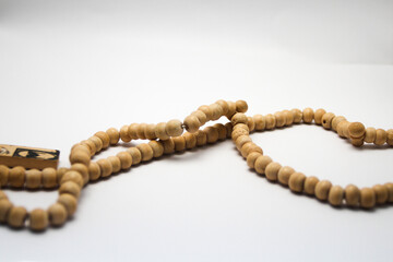 Tasbih, prayer beads with isolated background. For Ramadan kareem or prayer.