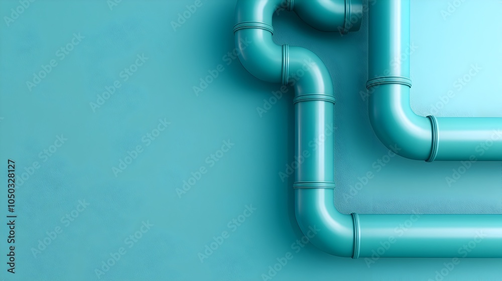 Aufkleber detailed 3d blueprint showcasing the complex design of a ventilation system highlighting the airflow