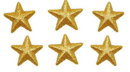 Shimmering Gold Stars for Festive Decorations