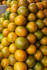 Fresh orange to sale at open air market. Sao Paulo, Brazil