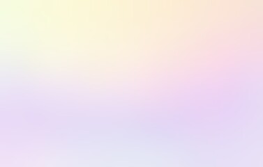 Light pink yellow violet iridescent blur background. Pure colors ombre.