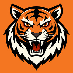 tiger head vector