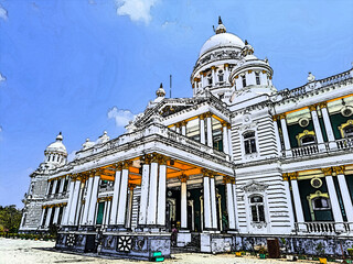 Lalitha Mahal Palace Hotel, is the second largest palace in the southern Indian city of Mysore, Karnataka, after the Mysore Palace. It is located near the Chamundi Hills, east of the city.	