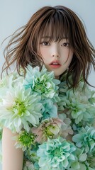 Naklejka premium 日本人女性 Japanese women