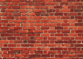 古びたレンガブロックの壁のベクターイラスト