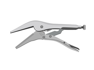 Hand tools on a white background.