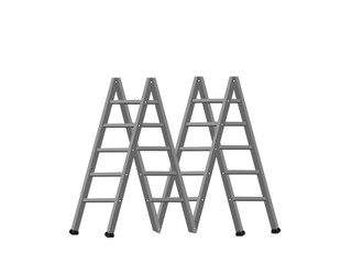 Stairs on a white background.