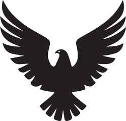 
Flying eagle logo design. Eagle logo for your business. Flying bird logo, Minimalist vector silhouette of a bald eagle