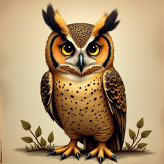 Owl portrait