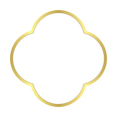 chinese border ornament traditional frame gold vector illustration