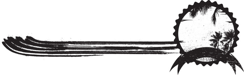 horizontal stencil summer banner