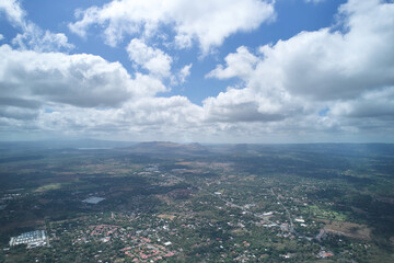 Central america aerial landscape