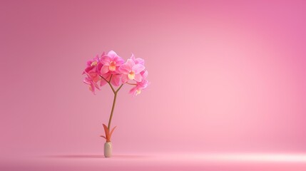 Fototapeta premium Orchid Blooms in Soft Pink Hue