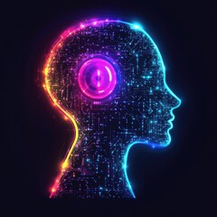 Obraz premium Crafting logos that symbolize advancement in AI