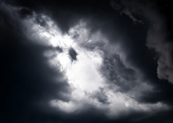Dramatic Storm Clouds Background