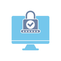 cyber security concept line icon. Simple element illustration. cyber security concept outline symbol design.