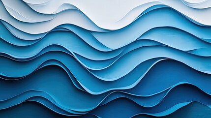 Fototapeta premium abstract blue background with waves
