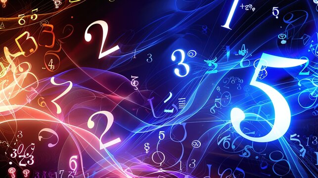 Abstract Numerical Background - a complex and intriguing visual. The abstract numerical background presents a captivating and thought-provoking mathematical scene.