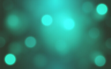 Soft Teal Bokeh Lights. Abstract Glowing Background, Background decoration