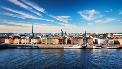 Obraz premium amazing city Copenhagen Denmark sunny day