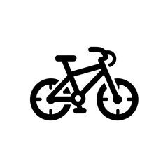 Bicycle Outline Icon Vector – Clean and Simple Bike Graphic