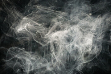 smoke on black background