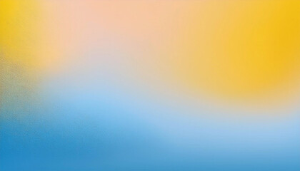 Obraz premium Serene Ocean Sunset: A calming gradient of blue and yellow hues, evoking peace and tranquility. Perfect for backgrounds.